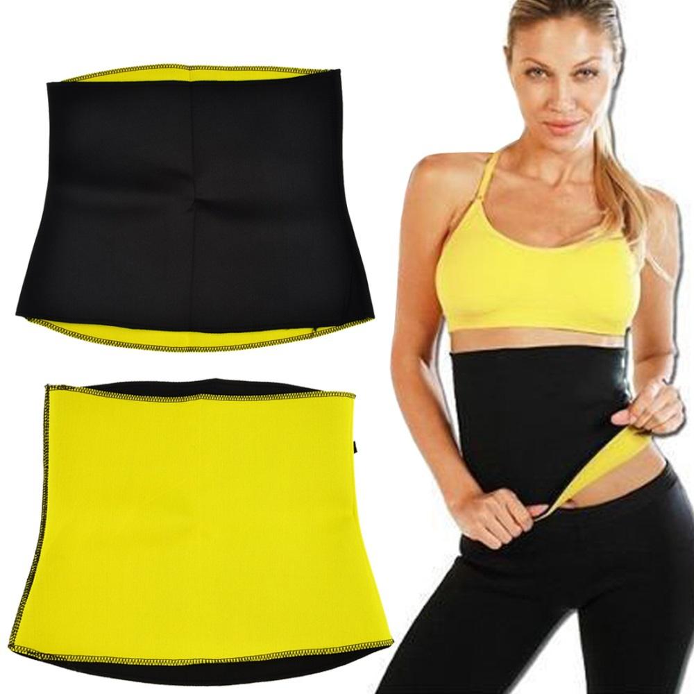 Sweat Slim Belt - Black and Yellow
